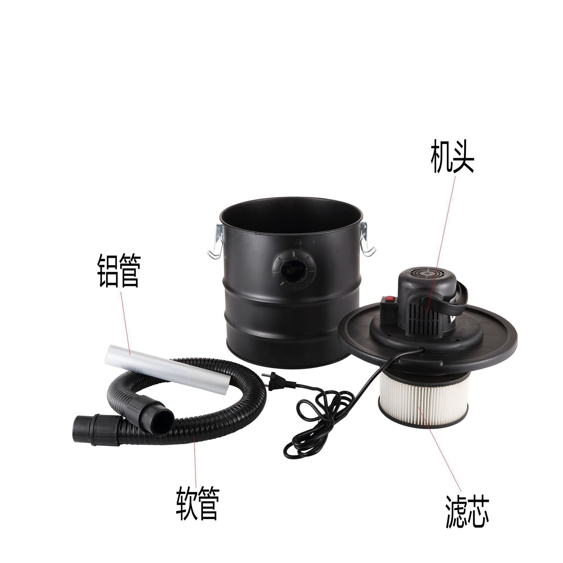 Máy đổ rác công nghiệp trống thùng rác chống cháy Ash 20L