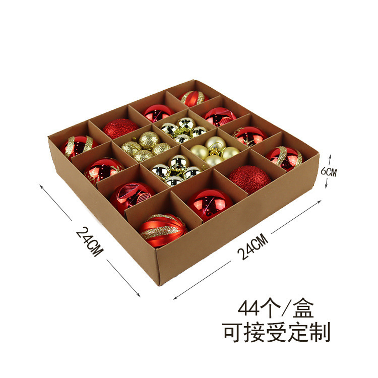 New Amazon, Christmas tree wall, 3cm+6cm/44pcs Christmas box.