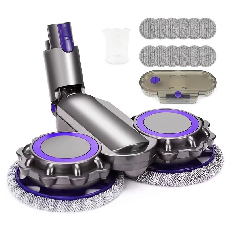 Application of vacuum cleaners electric mop headers to dry Dyson Dyson mops with one drag