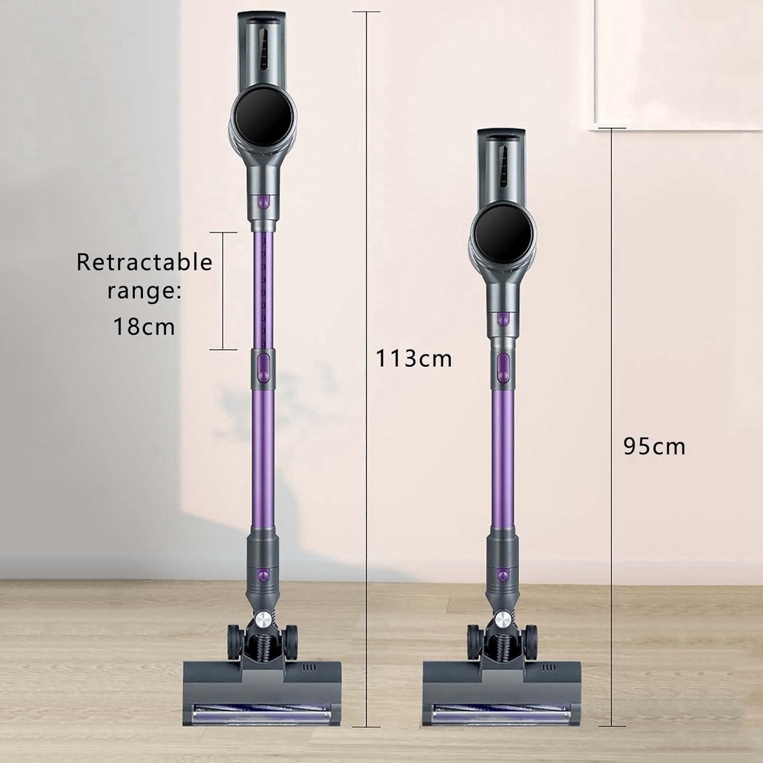 Máy hút bụi điện từ dài cầm tay để dùng trong nhà, thiết bị lau dọn Vacum