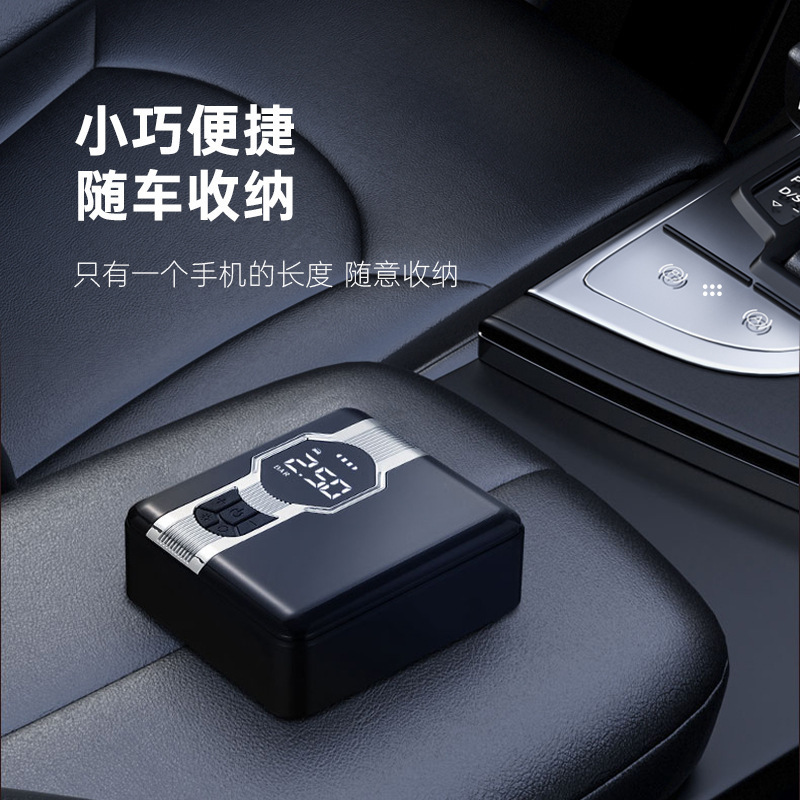 Máy bơm khí nén di động xuyên biên giới xe điện mini có đèn cảnh báo lốp nhỏ có số hiệu cháy bằng sóng vô tuyến