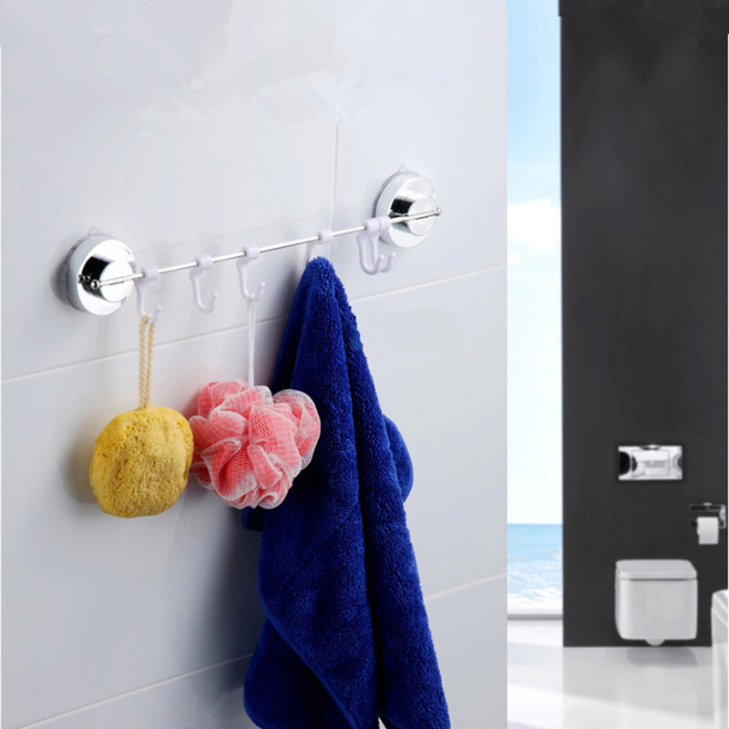 6 cái móc, móc dính, móc ống, nhà tắm thép không rỉ.