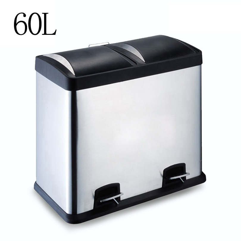 Hệ thống vệ sinh của Bắc Kinh là thùng rác không rỉ thép cho gia đình 60L-baver