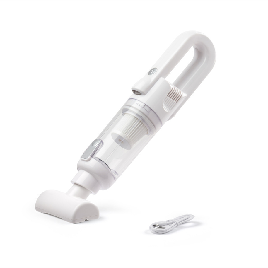 A multi-purpose hand-held vacuum cleaner with a single key.