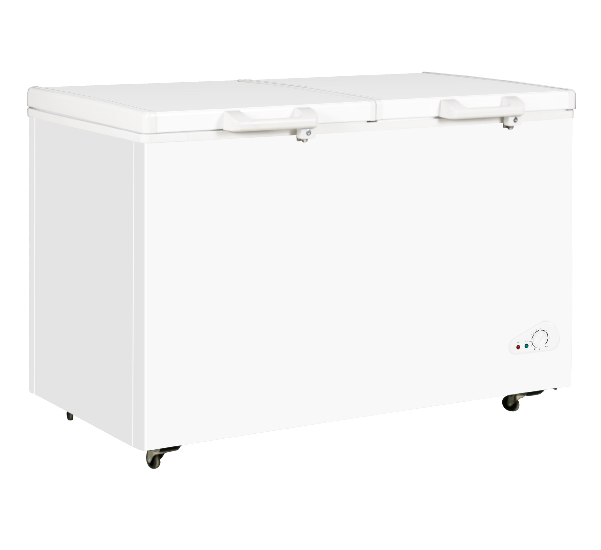 400L CB ETL A+ fixed logo double-door freezer