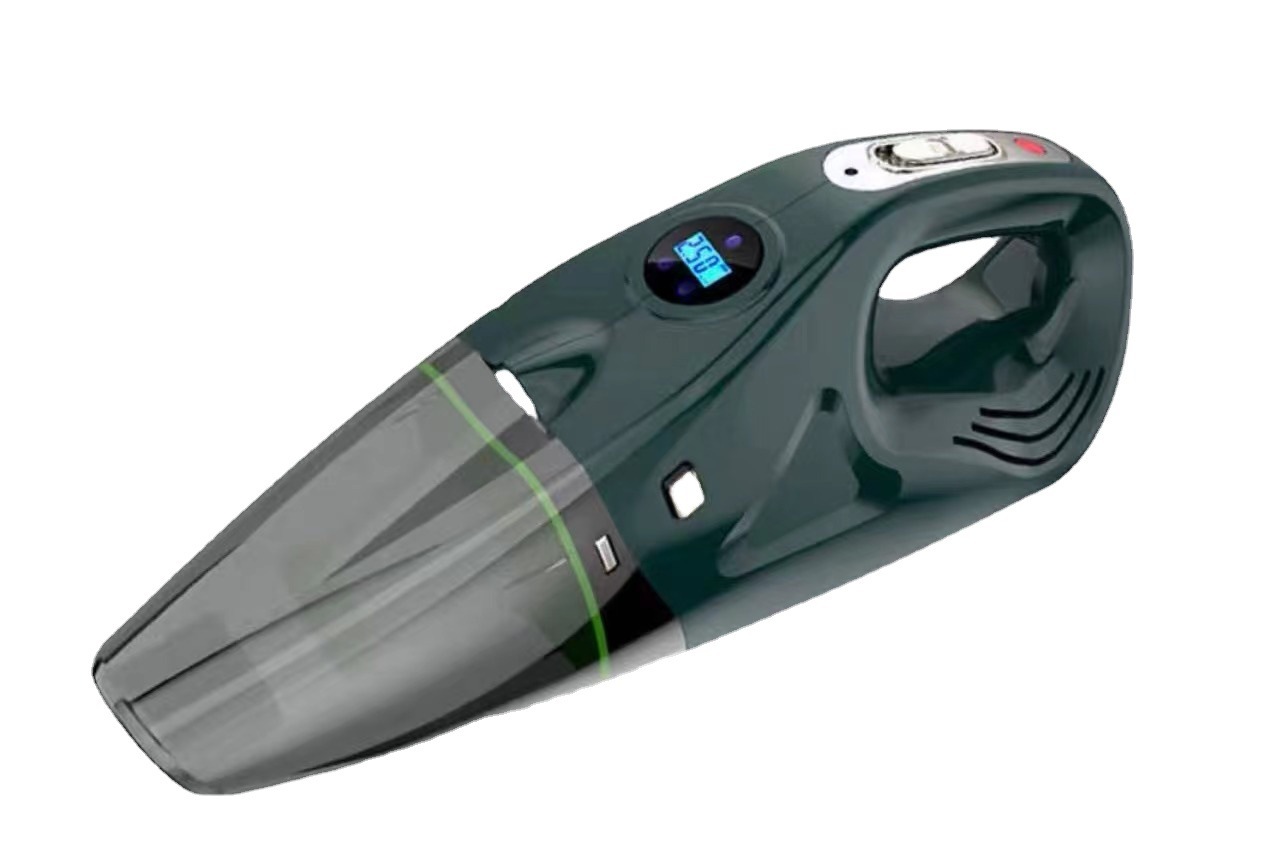 Một chiếc xe 4 toa có máy hút bụi với một nguồn năng lượng lớn trong chiếc xe nhỏ cầm tay