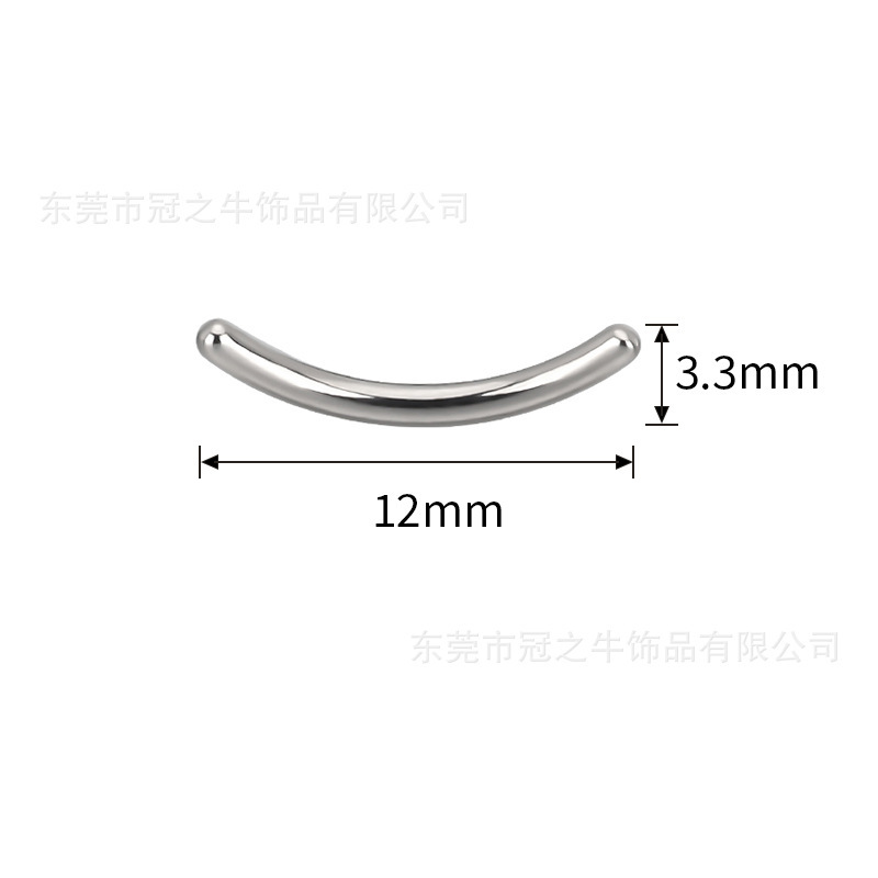 冠之牛 F136/G23钛合金穿刺饰品内牙笑脸型耳钉 唇钉工厂现货批发