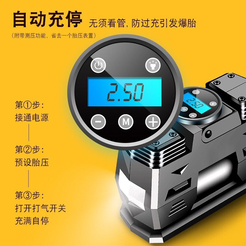 Một chiếc xe sedan hai bánh chạy bằng máy bơm đến ống bơm.