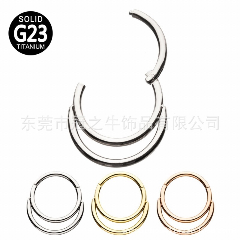 Royal cow F136/G23 titanium earring, earring, lip piercing embroidery, foreign trade thermal distribution plant.