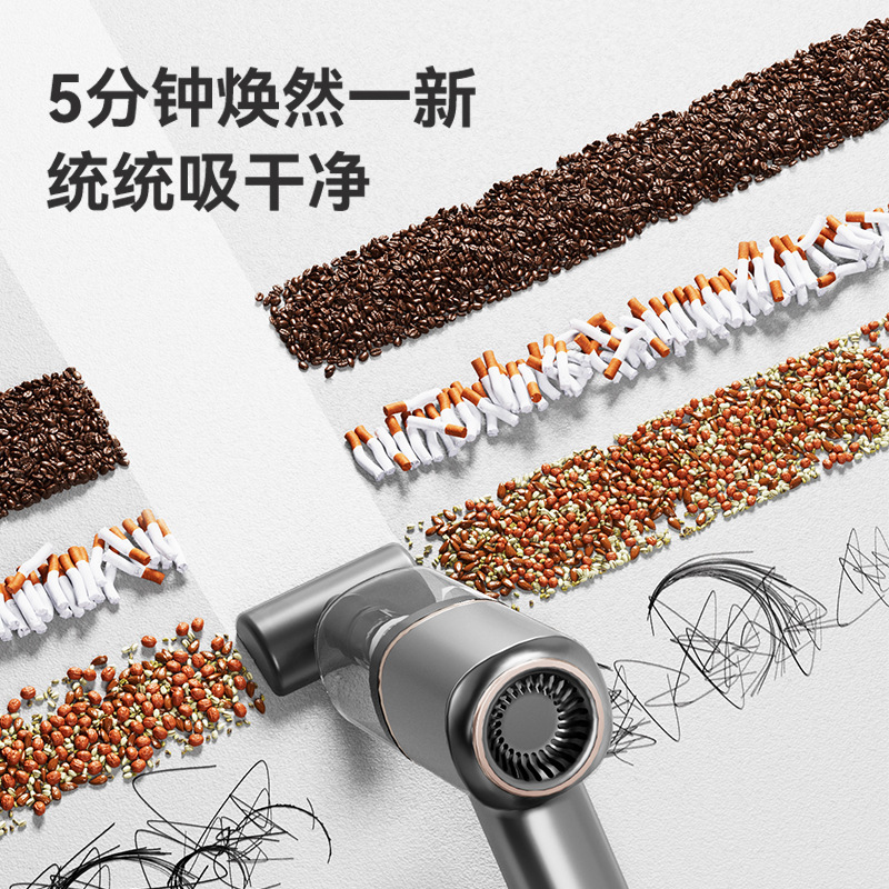 Máy hút bụi bằng xe sử dụng máy hút bụi nhỏ để hút chéo chức năng.