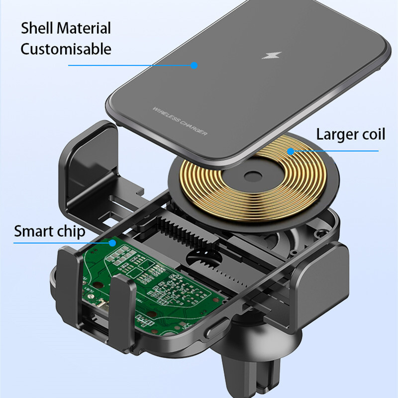 Car-mounted wireless cell phone support vehicle mobile navigation charger support