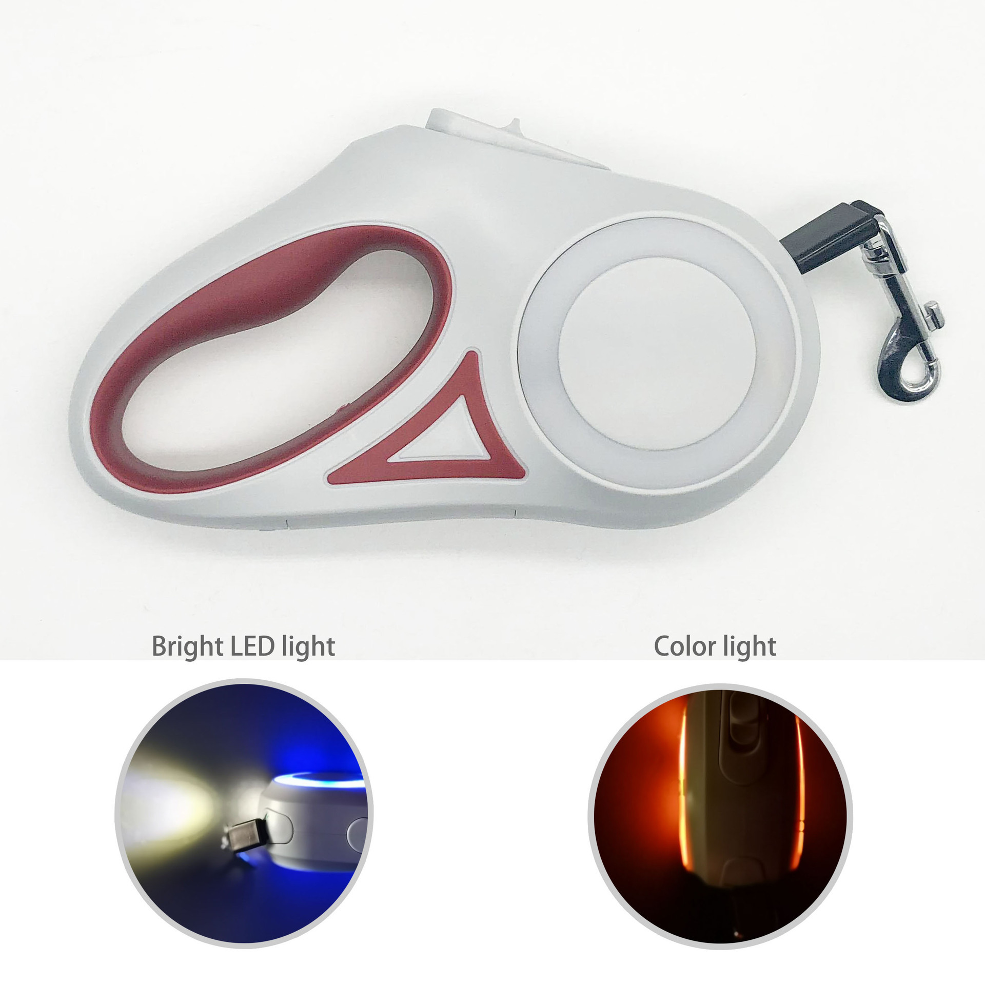 The new dog-walking rope can stretch the scalable pet-twirl rope, the dog-twirl rope, touch control flashlights.