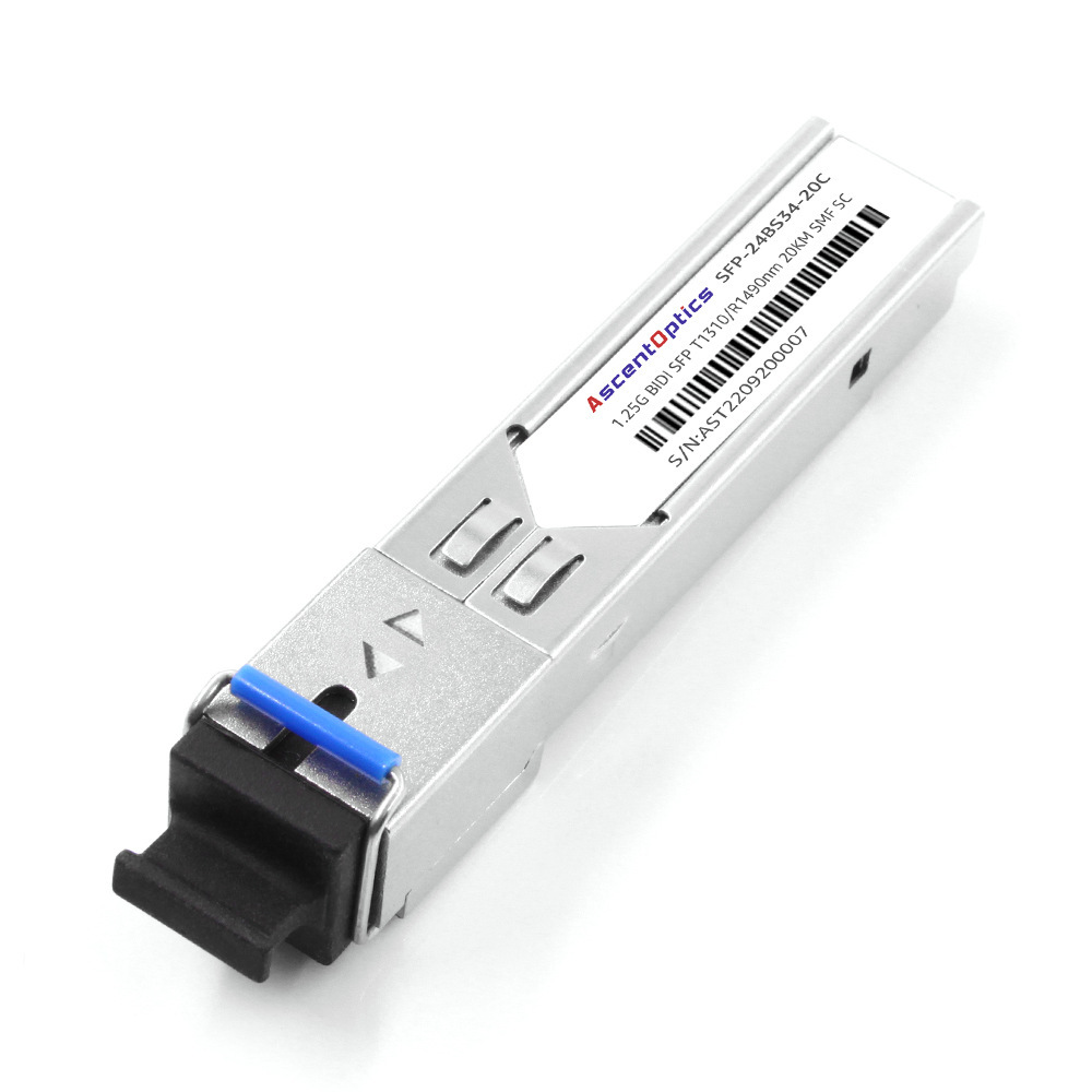 1.25G SFP BIDI Bi-directional Optical Module Tx1310nm/ Rx1490nm 20KM Single Task SC