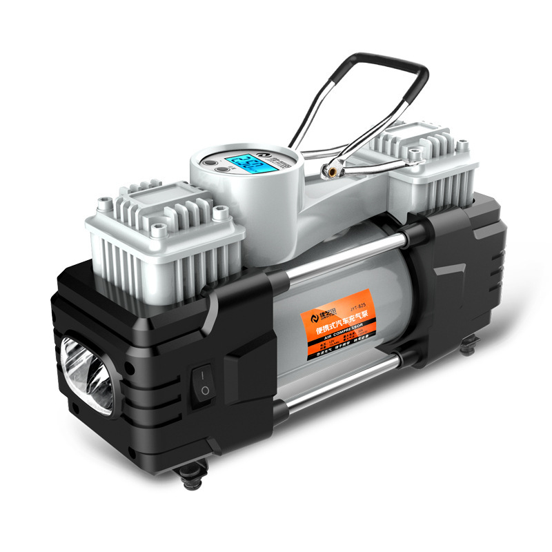 Một máy bơm 2 bánh xe gắn kết với phương tiện bơm đa dụng của Đức với máy bơm áp suất cao cho lốp xe