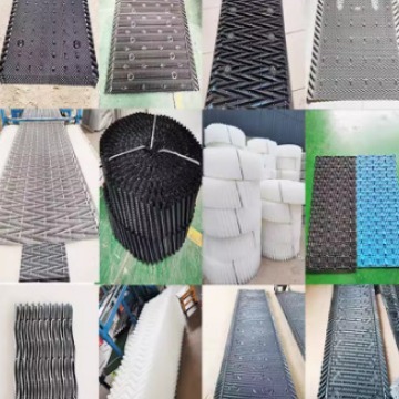 冷却塔PVC填料冷水塔填充料散热片耐高温小点波蜂窝方形圆形填料