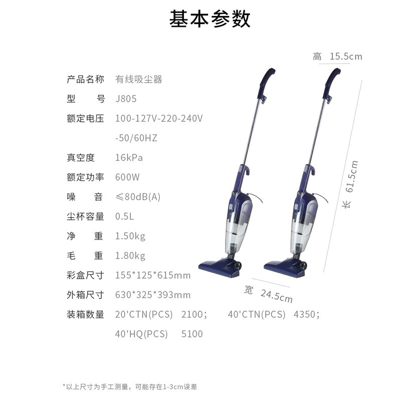 새로운 유선 진공 청소기, 건조 및 젖은 진공 청소기, 고성능 진공 청소기의 사용자 정의 새로운 처리.