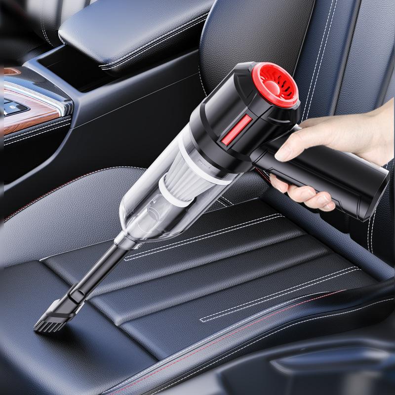 Một cái máy hút bụi xe với một cái máy hút bụi ba-một-một-một-một-đường với một bộ nạp đạn không có súng.