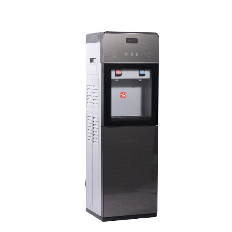 A small stand-by water machine in a barrel-filled water office in a factory ' s energy-efficient cooling and heating dormitory