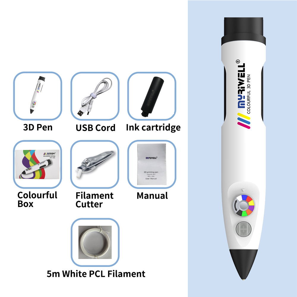 myriwell邁睿3D打印筆立體繪畫塗鴉筆3DpenPLA耗材高溫塗鴉繪畫筆