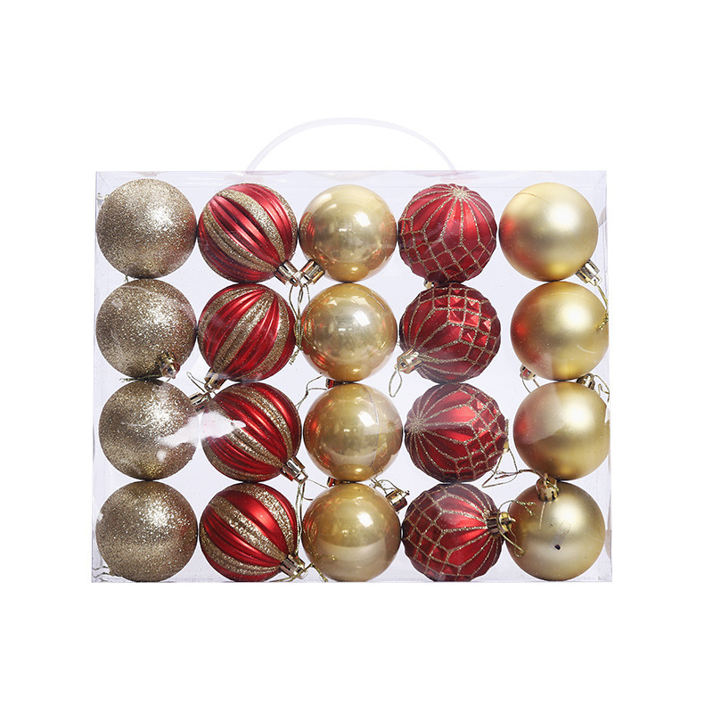 Cross-border special Christmas PVC box 6 cm plastic ball package