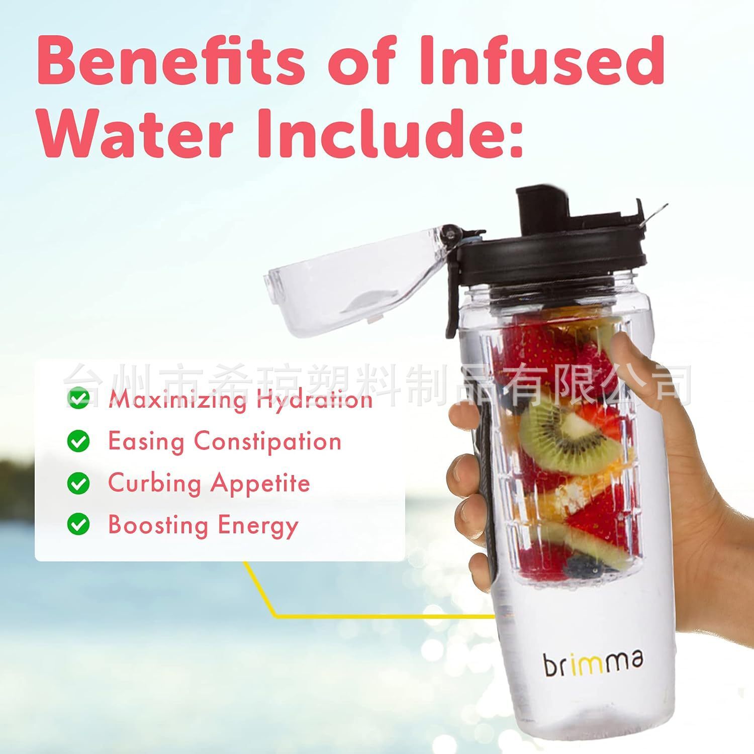 1000 mg cốc không gian hai lớp, 32oz cốc trái cây.