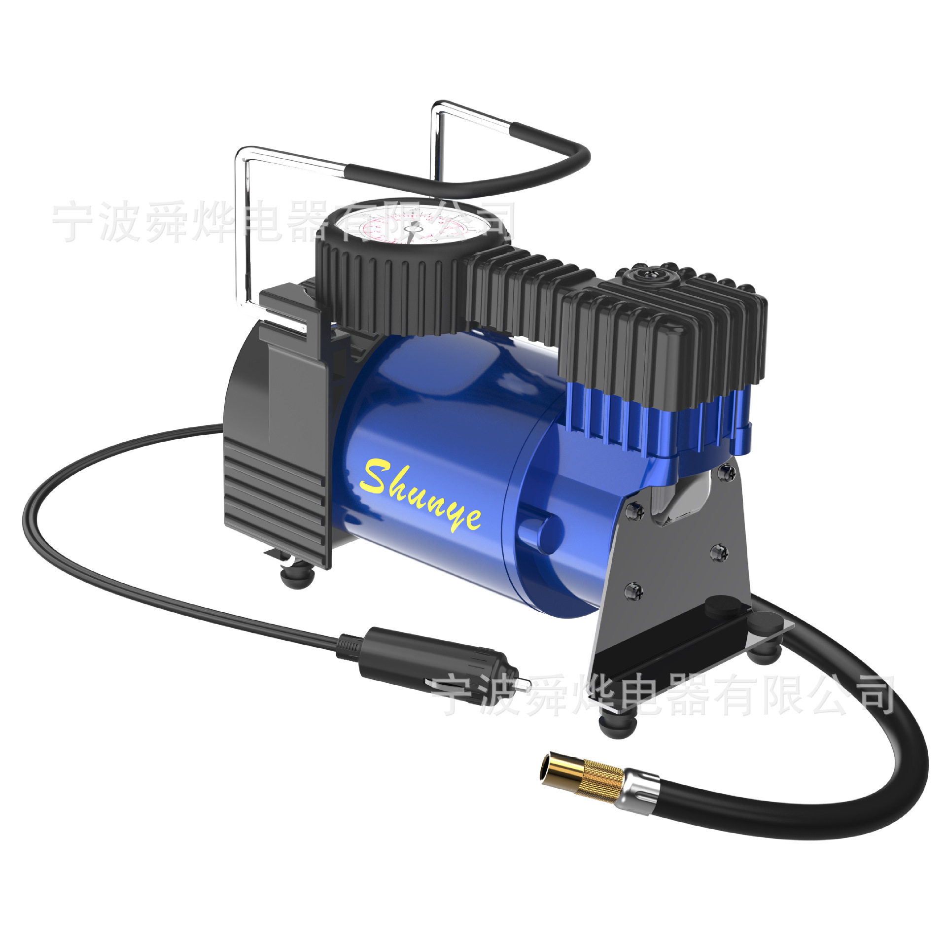 Máy bơm lốp xe di động 12V cổ điển