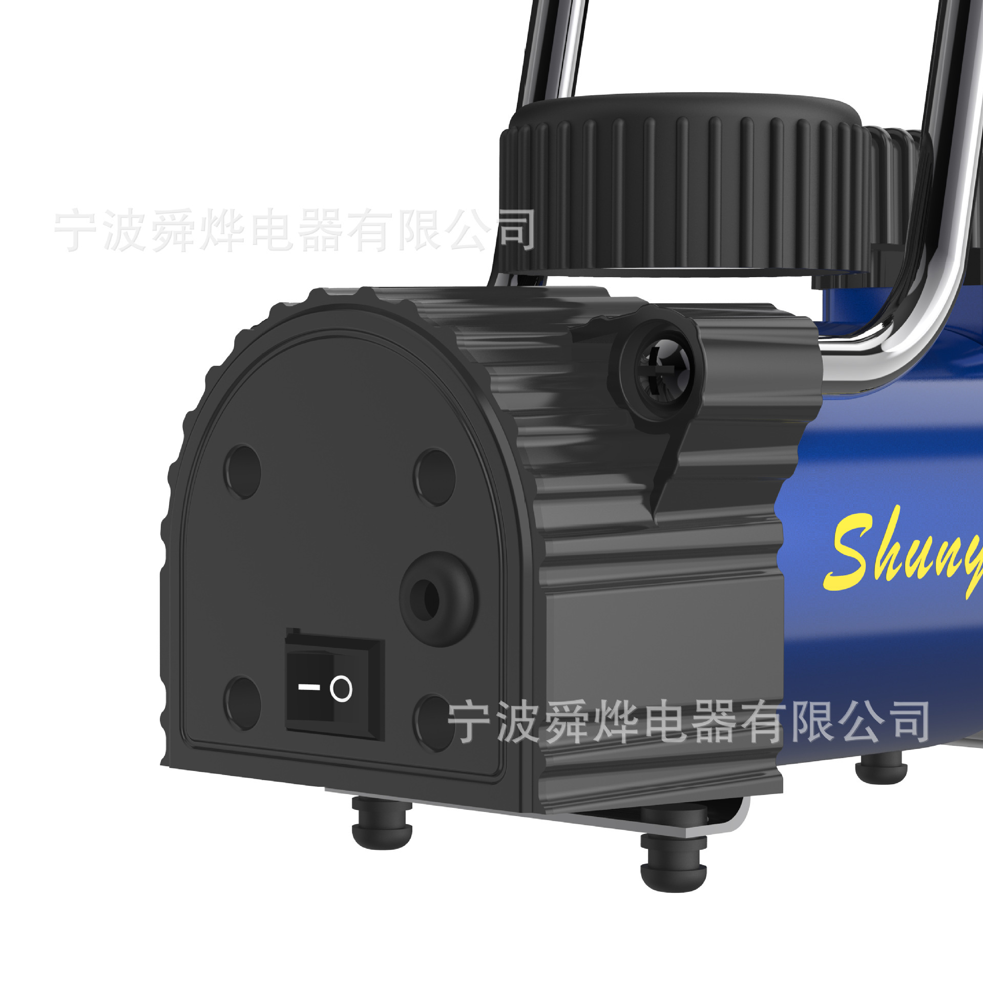 Máy bơm bằng xe 12 V xách tay lốp xe kim loại bơm