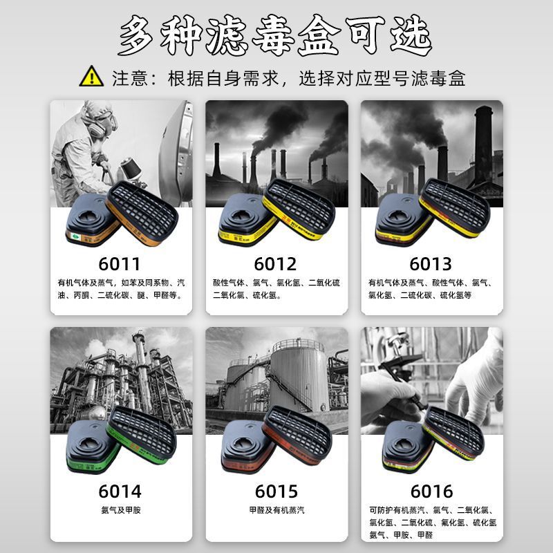 防毒面具衛菲6014過濾盒 620 8200 8300 8500系列通用過濾盒