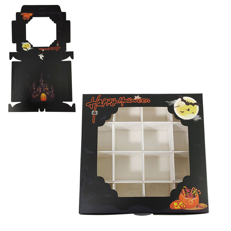16 hộp bánh kẹo, hộp bánh kẹo Halloween.