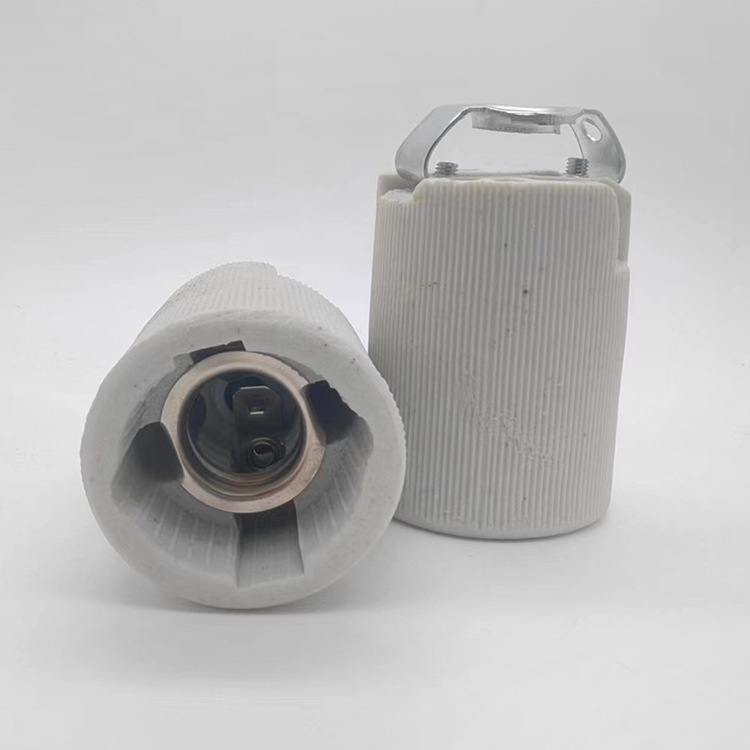 E14 Porcelain đầu bếp ánh sáng với nắp đèn chống nhiệt mà không có hỗ trợ khung đèn sáng E14 Porcelain đèn