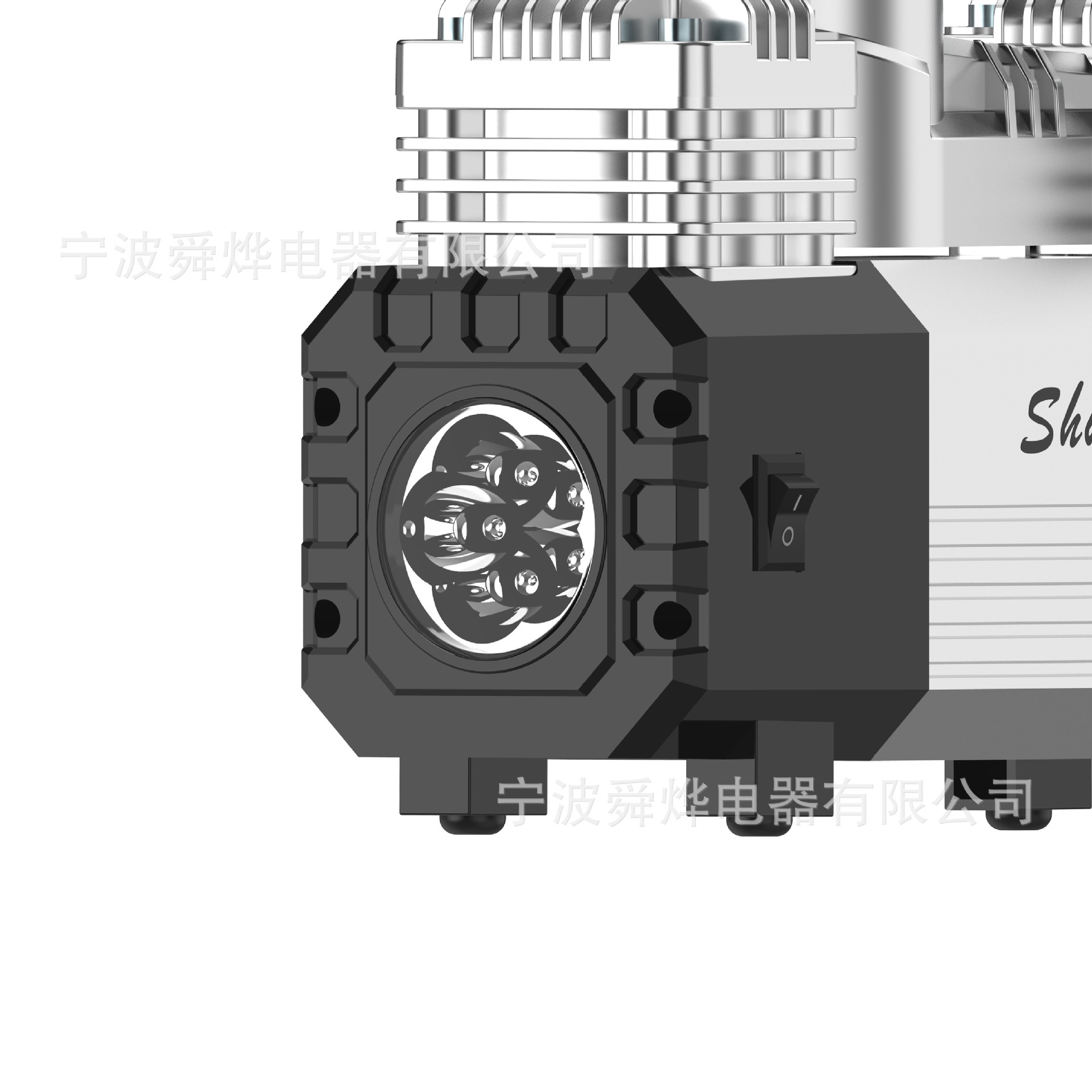 Máy bơm khí nén 12V xách tay kim loại tăng cường có nhiều khả năng bơm lốp đa mục đích