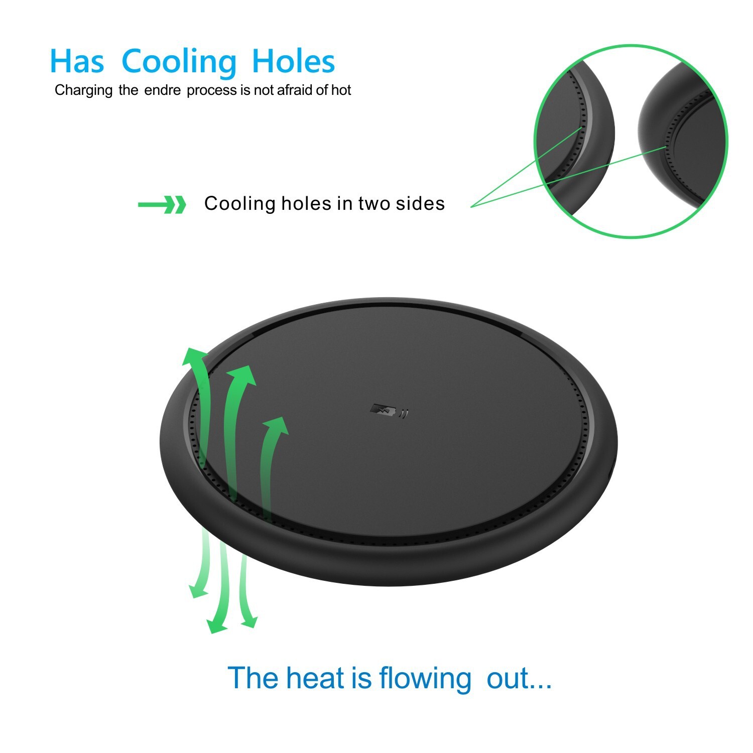 Cross-border explosion 10w Wireless Power Plant private model Qi Wireless charger applies to wireless charger phones.