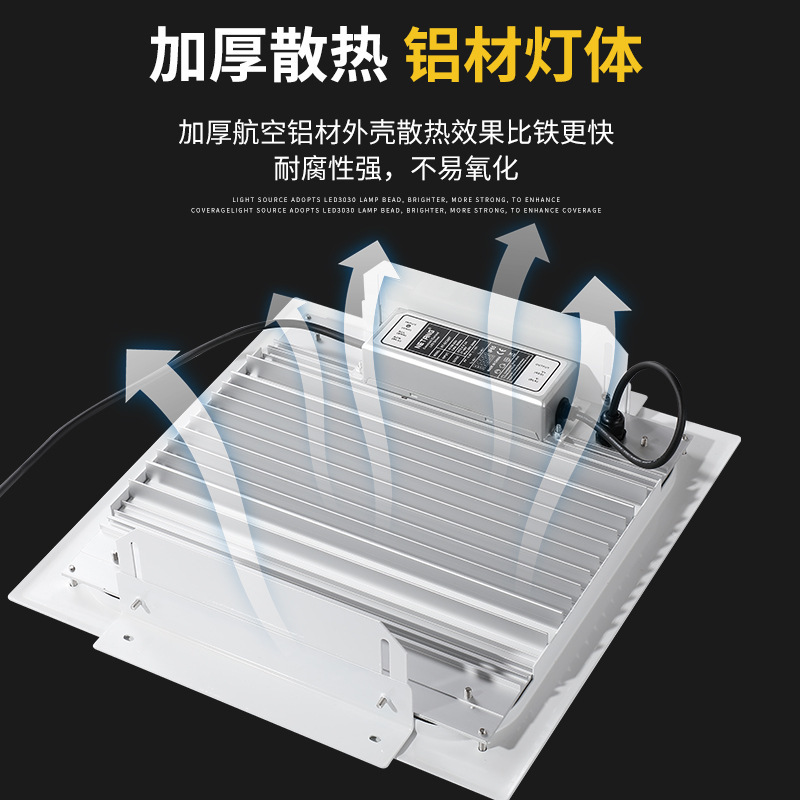 LED blast-proof light station lamp embedded in hood lamp top chandelier chandelier and gas station roof shelter blastproof lamp