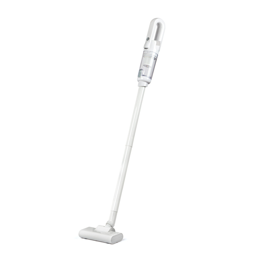 A multi-purpose hand-held vacuum cleaner with a single key.