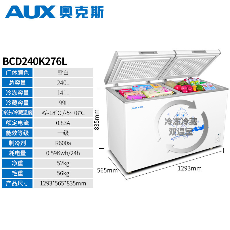 AUX/Oxbox Refrigerator มินิบ้าน 40-360 ลิตรพาณิชย์ PVC