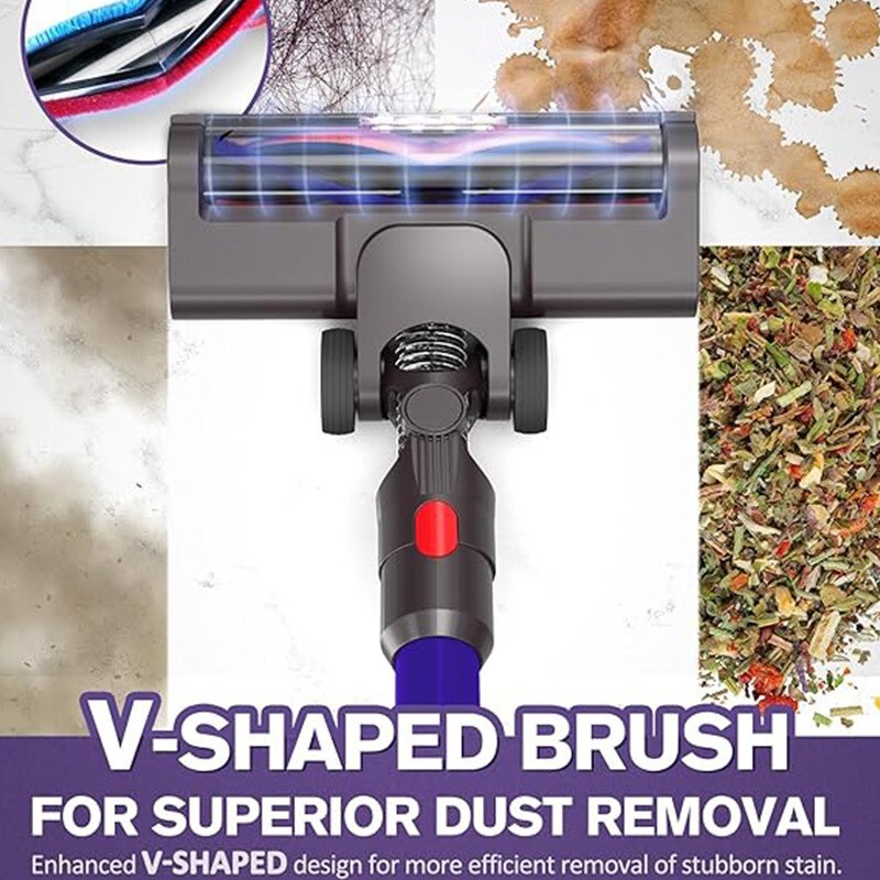 Sử dụng máy hút bụidyson Dyson để quét V7V8V1011V15 đầu kim nhung để quét dấu hiệu.