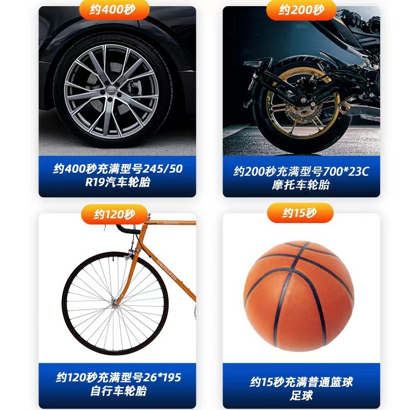 Những chiếc xe máy chạy bằng máy bơm không dây với lốp xe hơi xách tay được nạp điện