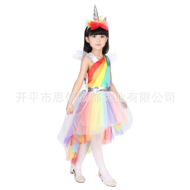 Amazon's hot-for-Hallow children's unicorn dress shows cos role costumes