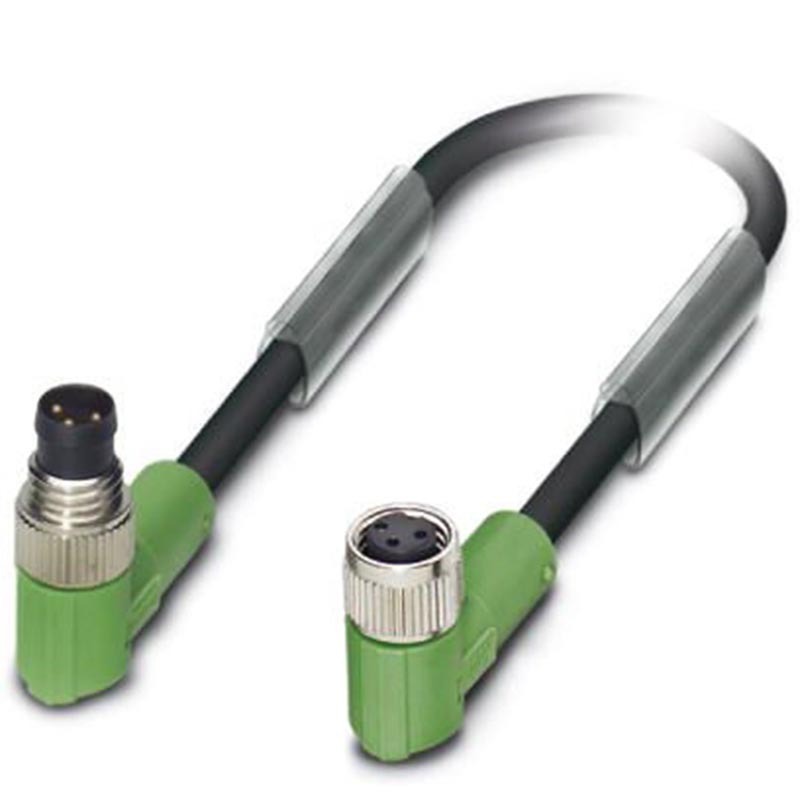 เซ็นเซอร์ Phinix/implementer เคเบิล SAC-3P-M 8MR/0, 6PUR/M 8FR เชื่อมต่อสัญญาณไฟฟ้า