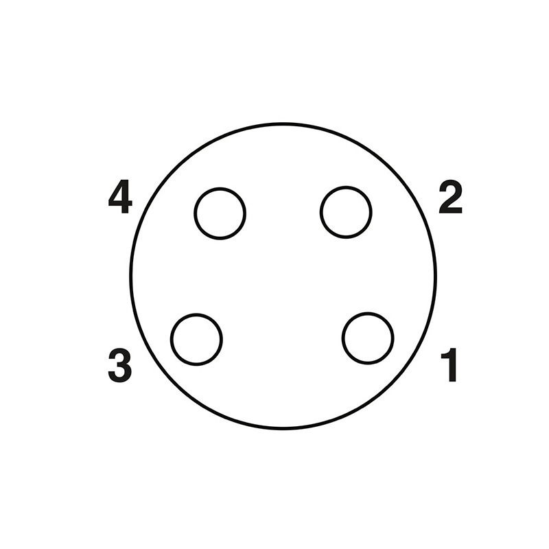 เซ็นเซอร์ฟีนิกซ์/ implementer สาย SAC-4P-1, 5-PUR/M 8FS 1681842 เชื่อมต่อไฟฟ้า