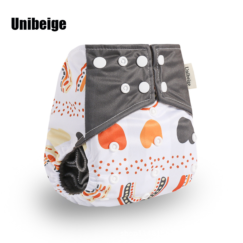 竹炭布尿褲防水防側漏嬰兒訓練褲可洗尿褲跨境現貨clothdiaper