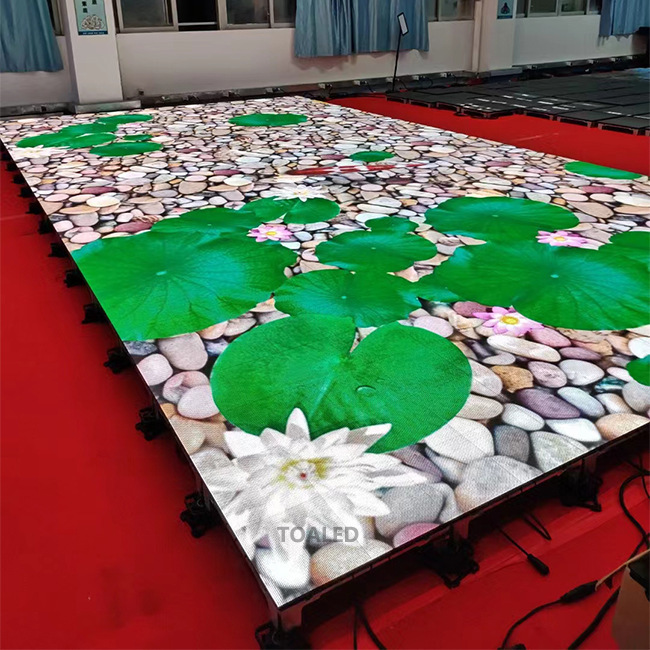 LED interactive floor screen P3.91 full-colour mall stage 3D surface screen