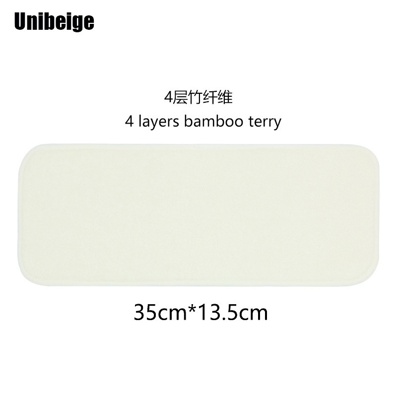 新生嬰兒竹纖維可洗尿墊尿布4層純bamboo防止寶寶紅屁屁吸水尿片