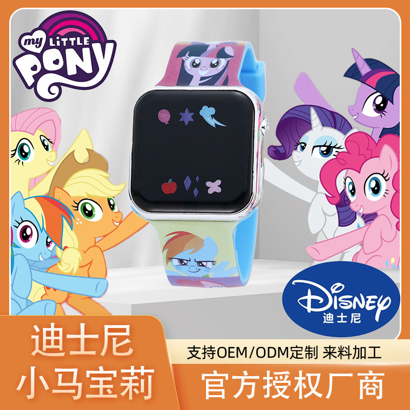 Cross-border blasted Silicon gel watchgirls are about waterproof for cute primary school kids, boys and girls pointer child watch.