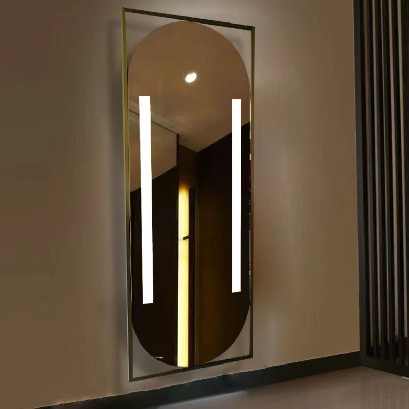 Customize the hotel elliptical mirror bathroom mirrors, the bathrooms, the lights, the walls of the mirrors.