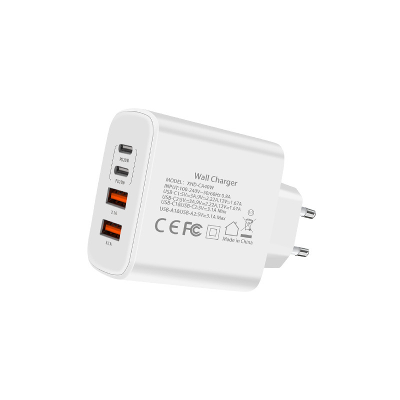 Bộ sạc PD40W châu Âu mới áp dụng bộ đa phương tiện đa phương tiện Samsung S20S21S22S23 Apple15.