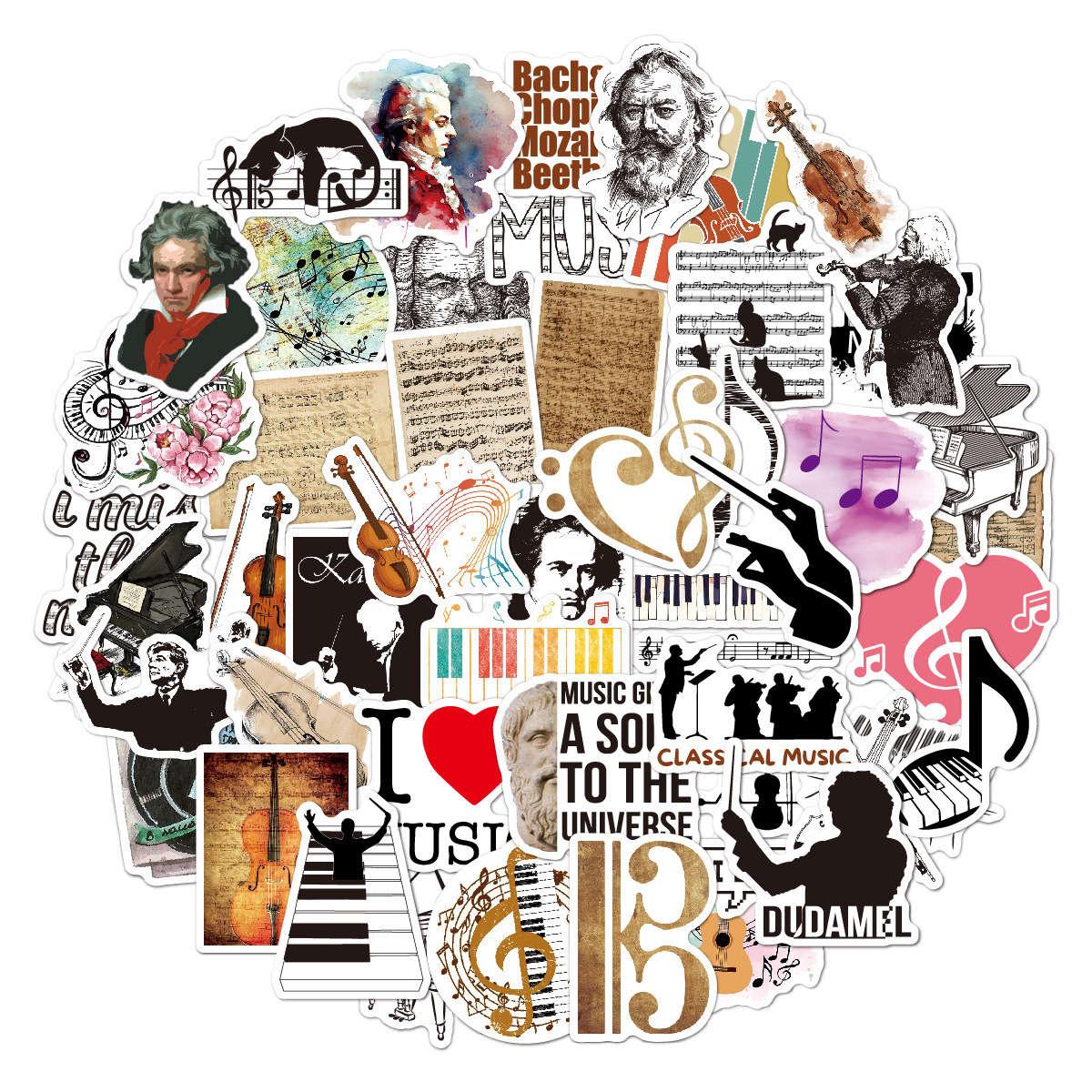 50 nhãn hiệu nhạc phẩm của nhạc cụ Beethoven Bahmozat, và một nôi của các nhãn hiệu nhạc cổ điển.
