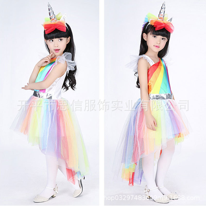 Amazon's hot-for-Hallow children's unicorn dress shows cos role costumes