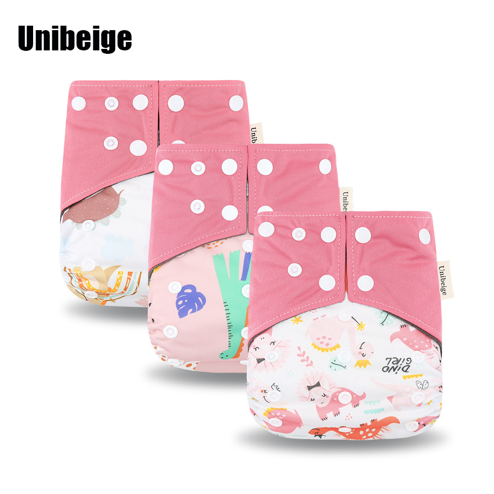 寶寶訓練褲跨境熱賣三條裝可洗竹炭防水防側漏嬰兒布尿褲diaper