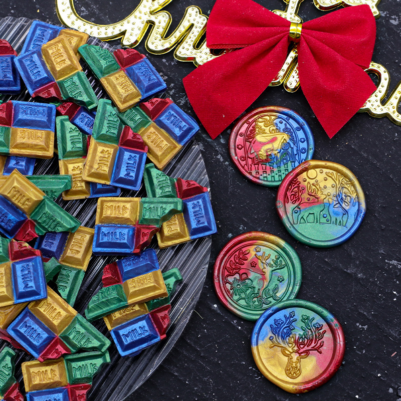 Sơn bằng lửa, sơn chocolate sáng tạo, sáp trộn màu với nhau.